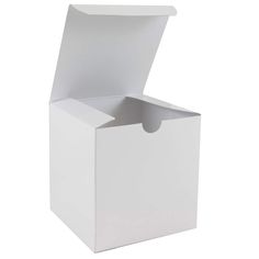 an open white box on a white background