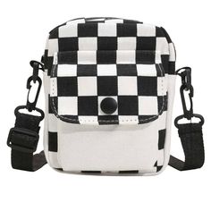 20% Off Bundles! New Without Tags. No Flaws. See Images For Details. Brand: Unknown Item: Purse Bag Type: Crossbody Shoulder Size: Height: 6” Width: 5” Depth: 2” Strap: Adjustable From Shoulder Bag To Crossbody. Color: Black & White Pattern: Checkered Pocket: 1 Outer Open Features: Detachable And Adjustable Strap Material: 100% Polyester Please Ask All Questions Before Purchasing. Casual Crossbody Phone Bag For School, Trendy White Phone Bag With Zipper Closure, Trendy White Phone Bag With Zipper, Trendy White Crossbody Canvas Bag, White Canvas Shoulder Bag With Mobile Phone Pocket, Casual White Canvas Mobile Phone Bag, Retro Black Bag With Pockets, White Crossbody Canvas Bag With Zipper Closure, White Square Phone Bag With Adjustable Strap