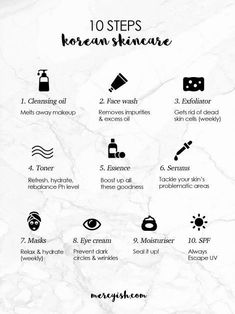 Full K-beauty skin care routine from for... - Beauty Insider Community Obličejové Masky, Korean 10 Step Skin Care, Skin Care Routine For 20s, Makeup Tip, Korean Skin Care, Korean Skincare Routine, Korean Skin, Hair And Beauty, Beauty Inside