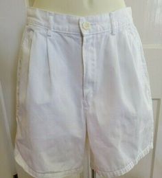 J Crew white cotton  twill dress shorts, pleated waist band Sz 6 (26" waist), 4?  | eBay Classic White Bottoms With Built-in Shorts, Classic Knee-length Cotton Bermuda Shorts, White Knee-length Bermuda Shorts With Pockets, Classic White High-waisted Bermuda Shorts, Classic Knee-length Cotton Bottoms, White Relaxed Fit Cotton Bermuda Shorts, Classic White Shorts With Pockets, Classic White Cotton Bermuda Shorts, White Relaxed Fit Knee-length Bermuda Shorts