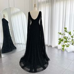 Warm Tips : 1. If the dress 100% real photos ? All the dresses you see are 100% real photos made by our factory ,you will get exactly what you see ,even more beautiful than photos :) 2. How long can I receive the dress ? Usually we can ship the dress within 7-15 days .Shipping time is about 5-7 working days by DHL ,Fedex,UPS,TNT etc.If you need it urgently , please tell us ,we can arrange a rush order for you :) 3. If have the tax? The taxes are charged by your country ( most countries doesn't c Dresses With Cape Sleeves, Mermaid Evening Gown, Ball Gowns Evening, Cape Sleeves, فستان سهرة, Mermaid Silhouette, Mermaid Evening Dresses, Cape Dress, Party Gowns