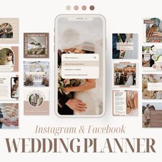 Elevate your wedding planning business with our Wedding Planner Instagram Post Template! These editable social media posts are designed to attract engaged couples, boost your brand, and save you time. Spark excitement, promote your services, and establish credibility with our ready-to-post templates. Elevate your social media presence and attract your dream clients today! --- INSTANT DOWNLOAD --- ✨ YOU WILL RECEIVE ✨ - 60 Instagram Post Templates for Canva - 60 Instagram StoriesTemplates for Can Event Planner Instagram Post, Wedding Social Media Post Design, Wedding Social Media, Wedding Organiser, Wedding Infographic, Wedding Planning Business, Marketing Planner, Wedding Social, Planning Business