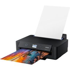 an epson printer is shown with its paper