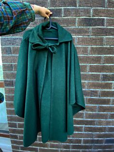 Stunning long wool poncho, looks like from a fairy tale Wool Poncho, A Fairy Tale, Lithuania, Ponchos, Fairy Tale, Favorite Outfit, Fairy Tales, Gender Neutral, Adult Outfits