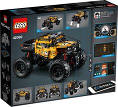 the lego technic monster truck is in its box