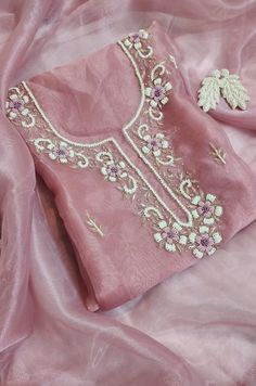 Item Overview ATHARVA Parsi Embroidery Salwar Kameez/Colors Available/Pure Organza Silk Suit/Custom Stitch Unstitch/Custom Anarkali/Plazzo/Gift/ Dno. OG99005 Fabric:  * Shirt: Pure Organza Silk - Aari Embroidery Neck/ 2.5 Mts Beautiful Parsi Work * Dupatta: Organza Silk Dupatta 2.5Mts/ Latkans Tassels (Motifs may wary)/Exclusive Gota Patti work * Bottom: Santoon Taffeta 2.5 Mts. Excusive Hand Embroidered Party Wear Punjabi Suit. Customization: * Fabrics Customization: Designs Can be made in different Fabrics. *Color Customization: Designs Can be made in different Colors *Stitching Customization: 1. Salwar Kameez  2. Patiala Salwar Kameez  3. Churridar  4. Tunic Pants  5. Anarkali (Extra Charge) 6. Maxie (Extra Charge) 7. Plazzo Pants 8. Embroidered Pants or Salwars 9. Lehnga (Extra Charge) Parsi Embroidery, Designer Suits For Wedding, Suit Colors, Embroidery Suits Punjabi, Churidar Neck Designs, Organza Suits, Hand Work Design, Hand Beaded Embroidery, Embroidery On Kurtis