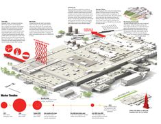 an architectural diagram shows the various parts of a building and how they are connected to each other