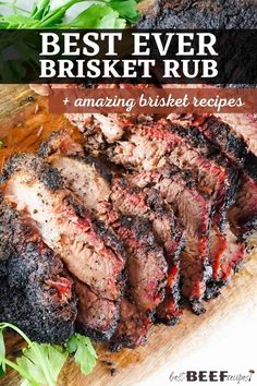 the best ever brisket rub recipe on a cutting board