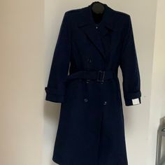 Brand New Navy Blue Wool/Poly Coat. In Excellent Condition. Inside Lining Can Be Removed. Military Air Force, Blue Wool, Air Force, Force, Jackets & Coats, Jackets For Women, Navy Blue, Brand New, Wool