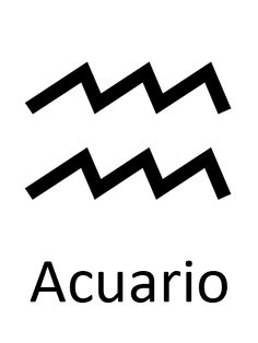 the word acuario is written in black on a white background with an image of two