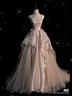 Gown With Pearls, Debut Gowns, Debut Dresses, Long Party Gowns, Prom Dress Inspo, 파티 드레스, Pearl Pink, Dream Wedding Ideas Dresses, Prom Dress Inspiration