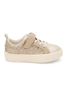 Sweeten her style with these glittery sneakers from Carter's. | Carter's Toddler Girls Perrie 2 Glitter Sneakers, Gold, 9M Little Kid Girls Shoes Sneakers, Glitter Sneakers, Girls Shoes Kids, Toddler Girls, Her Style, Kid Shoes, Girls Shoes, Sneakers Fashion, Kids Shoes