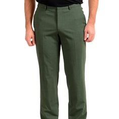 Hugo Boss Men's "Simmons204x" Regular Fit Green Wool Dress Pants Us 32r It 48 Product Details Retail Value: $245.00 This Is Authentic Hugo Boss Men's "Simmons204x" Regular Fit Green Wool Dress Pants Sku: Bb-1629 Material: 96% Wool 4% Spandex Country/Region Of Manufacture: Turkey Measured Waist: 33" Rise: 10" Inseam: 33" Leg Opening: 7.25" Fitted Green Bottoms For Business, Green Fitted Bottoms For Business, Fitted Classic Green Work Pants, Sage Green Dress Pants Men, Semi-formal Green Fitted Bottoms, Green Fitted Cotton Dress Pants, Green Fitted Bottoms For Semi-formal Occasions, Fitted Green Bottoms For Semi-formal Occasions, Fitted Green Cotton Dress Pants