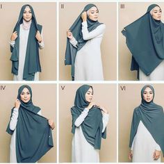 New Hijab Style, Wear A Scarf, Hijabi Outfit