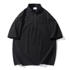 Men 2023 Vintage Solid Loose Cargo Polo Shirt
Size Chat： Black Short Sleeve Polo Shirt With Pockets, Black Cotton Polo Shirt With Pockets, Casual Black Polo Shirt With Pockets, Baggy Shirts, Korean Streetwear, Men Vintage, Fashion Korean, Blouse Vintage, Blouse Styles