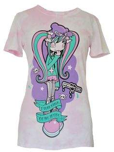 Violetta Skye PASTEL GOTH Tie-Dye Tee ( FREE GIFT) – NewBreedGirl - OFFICIAL WEBSHOP Gothic Easter, Skeleton Tights, Goth T Shirt, Black Cupcake, Pastel Goth Shirt, Pastel Punk, Artist Tees, Goth Shirt, Punk T Shirt