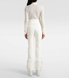 Find JETSET Tiby Ski Pants on Editorialist. Material: 43% nylon, 43% polyester, 14% elastane. Care instructions: machine wash at 30 degrees. Made in Italy. Designer color name: Off White. Material II: 92% polyamide, 8% elastane. Lining: 100% polyester. Closure: zipper, snap-button fastenings. Pockets: zipped pockets. Ski Leggings, Womens Ski Pants, Ski Pants, Sport Pants, White Material, Color Names, Jet Set, Black Leggings, Snap Button