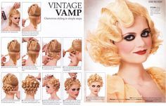 Finger wave pin curl instructions.                                                                                                                                                                                 More 1920 Hairstyles, Vintage Hair And Makeup, Pin Curl, Finger Wave, 1920s Hair, Rockabilly Hair, Pin Up Hair, Pin Curls, Curl Styles