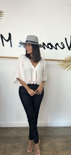 FINAL SALE: NO RETURNS/ EXCHANGES PRODUCT DETAILS: GREY FEDORA HAT FELT- FEEL BLACK FAUX LEATHER BAND COLORS: GREY AND BLACK IMPORTED SKU: MMT8115GR Grey Fedora Hat, Fedora Hat Outfit, Grey Fedora, Fedora Hat Outfits, Gold Drapes, Hat Outfits, Hat Outfit, Surplice Top, Fashion Landscape