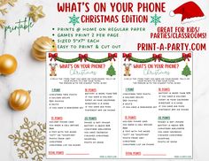 a christmas party game for kids and adults