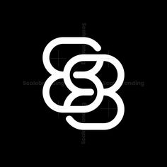 the letter b is made up of two overlapping lines, and it appears to be white