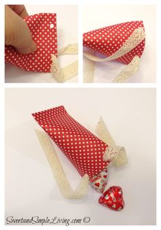 how to make a valentine's day treat bag out of toilet paper and ribbon