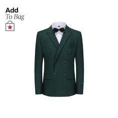 in stock Classic Dark Green Business Suit, Tailored Green Business Set, Tailored Green Set With Suit Collar, Green Business Sets With Notch Lapel, Green Formal Sets With Notch Lapel, Green Formal Long Sleeve Set, Tailored Green Semi-formal Sets, Green Double Breasted Suit With Notch Lapel For Business, Green Double-breasted Suit With Notch Lapel For Business