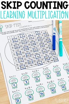 a printable skip counting game with numbers on it