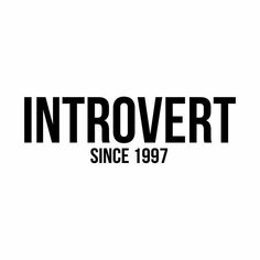 the logo for intovert since 1971 is shown in black on a white background