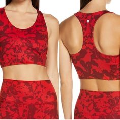 Zella Studio Lite Longline Racer Back Sports Bra Red Black Abstract Floral Camo Print Yoga Nwt New With Tag Various Sizes Sports Bra Studio Lite Longline Racerback Breathable 4-Way Stretch Anti Chaff Moisture Wicking Support Bra Please See Photos For Approx Measurements And Details. Smoke And Pet Free Home. Bundle 3 Or More Items And Save. Casual Yoga Gym Workouts Athleisure Studio Sporty 5/23 Red Racerback Sports Bra In Athleisure Style, Red Racerback Sports Bra For Athleisure, Red Racerback Sports Bra For Yoga, Red Racerback Sports Bra For Workout, Red Sports Bra For Summer Training, Red Racerback Athleisure Activewear, Red Racerback Activewear With Medium Support, Red Sports Top With Built-in Bra, Red Athleisure Sports Bra For Summer