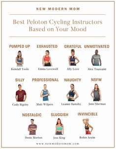 the best peloton cycling insulators based on your mood - infograph