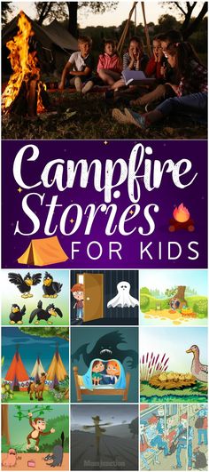 Campfire Stories For Kids, Camping Week, Beaver Scouts, Campfire Games, Campfire Songs, Camping Books, Camping Family, Campfire Stories, Girl Scout Camping