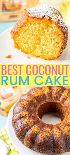 the best coconut bundt cake recipe is made with only 3 ingredients and it's ready in minutes to be eaten