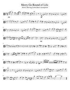 merry go round of life sheet music