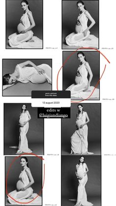 an image of a woman posing in different poses