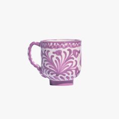 Casa Lilac Mug Grenada Spain, Bird And Flower, Block Printed Pillows, Glassware Kitchen, Flower Motifs, Mini Lamp, Rug Texture, Solid Rugs, Bottle Vase