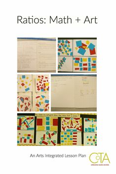 the cover of an interactive lesson on how to use art materials for math and writing