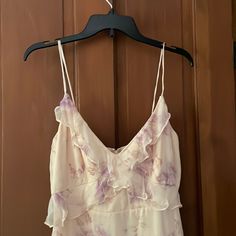 Blhdn By Anthropologie Clare Dress (Light Purple Floral). New With Tags. Never Worn. Some Light Wear On The Straps Due The Delicate Nature Of The Dress (Pictured) Ptp 18” Length ~ 63” From Top Of Strap To Hem Bhldn Dress, Dress Picture, Purple Floral, Dream Clothes, Shirt Blouses, Maxi Dress, Fashion Inspo, Outfit Inspo, Womens Dresses