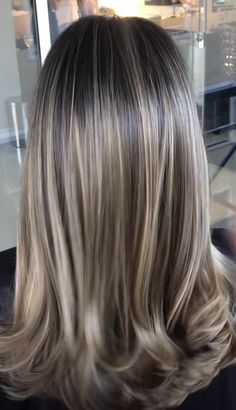 Brunette Heavy Blonde Highlights, Balayage Hair Brown To Blonde, 90s Brunette Hair, Dark Ashy Blonde, Blowout Highlights, Babylights Blonde Highlights, High And Low Lights Hair, Highlights Brown Hair Balayage, Blonde Highlights Curly Hair