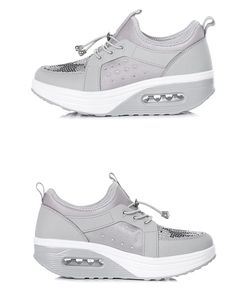 Hani Women's Spring Platform Sports Walking Shoes | Ultrasellershoes.com – Ultra Seller Shoes Breathable Platform Sneakers For Sports In Spring, Breathable Platform Sneakers For Spring Sports, Spring Sports Breathable Platform Sneakers, Spring Sports Platform Sneakers, Breathable High-top Synthetic Wedge Sneakers, Breathable Lace-up Wedge Sneakers For Sports, Gray High-top Chunky Sneakers For Jogging, Breathable Round Toe Wedge Sneakers For Sports, Breathable Wedge Sneakers With Round Toe For Sports