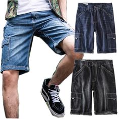 Looking for a comfortable and stylish Men's Jean Short in plus size? Our Cargo Type Summer Jean Shorts are designed to meet your needs. With a wide pocket structure and large size, they offer great functionality and convenience. Made of high-quality materials, these Men's Jean Shorts are perfect for the summer season, providing a unique and dynamic wearing experience. Don't compromise on style and comfort, choose our Plus Size Cargo Type Summer Jean Shorts! Designed by 4COLORDRESS Summer Jean Shorts, Mens Jean Shorts, Short Jeans, Summer Jeans, Womens Rights, Short En Jean, Summer Shorts, Cargo Shorts, Stylish Men