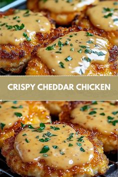 crispy cheddar chicken is an easy dinner recipe