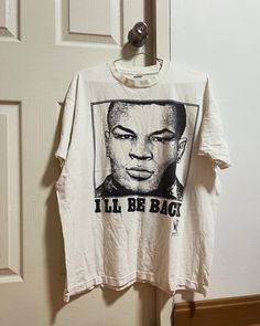 Vintage MIKE TYSON i'll be back 90s T-Shirt Rare ! Tag : fruit of the loom 90s Size : XL 24X30 Comditon 8/10 The shirt has many flaws and holes. Please consider all pictures before purchasing if you have any questions. Please inquire with me See all photos attached for more details Feel free to msg to ask anything or for more details i will answer anything This is vintage used item Mike Tyson 90s, Vintage Mike Tyson, Ill Be Back, Mike Tyson, The Loom, Fruit Of The Loom, Loom, Thailand, Feel Free