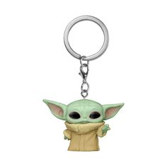 the child yoda keychain is shown on a white background