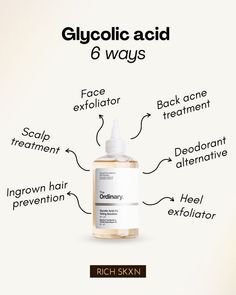 3-in-1 Skin Rejuvenation Massager enhances glycolic acid benefits with soothing vibrations for radiant, youthful skin. How To Use The Ordinary Glycolic Acid, How To Use Glycolic Acid, Gylocic Acid, Glycolic Acid How To Use, Glycolic Acid Before And After, Glycolic Acid Benefits, Chemical Exfoliators, The Ordinary Glycolic Acid, Skin Care Basics