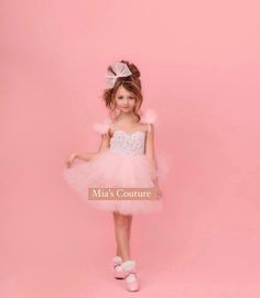 Tulle Princess Dress, Pink And Gold Dress, Mommy Dress, Handmade Girls Dress, Unicorn Dress, Pink Pearls, Rhinestone Dress, Quality Dresses