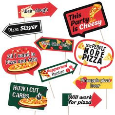 PRICES MAY VARY. 🍕 Party Pizza Photo Booth Props Kit - Offers 10 arrow and speech bubble photo booth props, along with 10 bamboo sticks and adhesives required for easy assembly. Photo Props Pizza Kit ensures a complete and immersive photo booth experience during your celebration. With Pizza Party Decorations, you can create a fun and memorable photo booth experience that captures the deliciousness of a pizza party. 🍕 Ready-to-Assemble - Uncertain about the assembly process? Simply scroll down Selfie Props, Pizza Kit, Pizza Photo, Party Photo Booth Props, Pizza Place, Funny Photography, Party Table Decorations, Booth Props