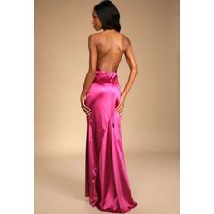 Fitted Pink Mermaid Dress For Homecoming, Pink Mermaid Hem Homecoming Dress, Pink Mermaid Hem Dress For Homecoming, Pink Fitted Backless Dress, Pink Fitted Backless Flirty Dress, Pink Fitted Backless Dress, Flirty Style, Pink Fitted Fishtail Dress, Pink Stretch Dresses With Mermaid Hem, Stretch Pink Dresses With Mermaid Hem