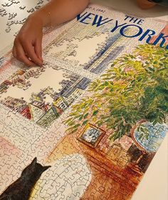 Puzzle Pictures Ideas, Mood Board Pics Aesthetic, Christmas Puzzle Aesthetic, The New Yorker Puzzle, Doing Puzzles Aesthetic, New Yorker Puzzle, Puzzle Piece Aesthetic, Puzzling Aesthetic, Jigsaw Puzzles Aesthetic