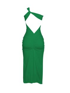 This Emi One Shoulder Backless Maxi Dress is designed to flatter the figure and add an elegant look to any outfit. The one shoulder design and backless cut provides a bold statement while its maxi length allows for maximum comfort and flexibility. The green color brings a lively feel and adds a touch of femininity. 
    Material: 100% Polyester   Stretch Factor:  High   Stretch    Clean: Gentle machine wash    Color may vary due to the lighting on images. The product images (without model) are t Dress Stands, Backless Maxi Dress, Shapewear Tops, Jumpsuits And Romper, Backless Maxi Dresses, Feather Dress, Maxi Dress Green, Vibrant Green, Shoulder Design